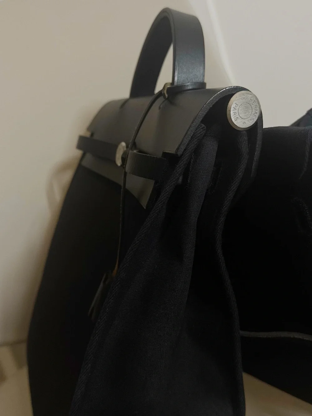 Hermès Black Herbag 2-in-1